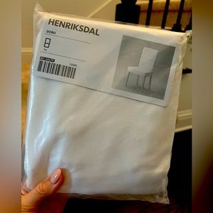 Ikea henriksdal “gobo”/ivory dining chair cover. New, never opened.